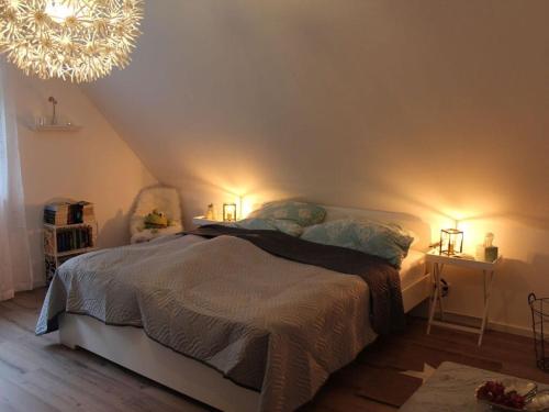 Krevet ili kreveti u jedinici u okviru objekta Holiday apartment in the tower