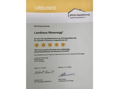 a letter from the embassy of london with a fake fake visaerateerateerate at Apartment in the Waxenegg country house in Sulzberg
