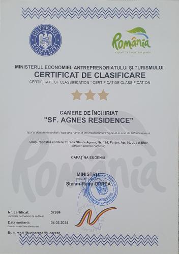 un faux certificat d’éligibilité à un diplôme dans l'établissement Sfanta Agnes self check in, à Popeşti-Leordeni