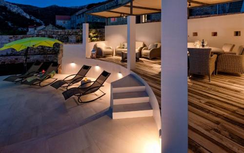 Posezení v ubytování Holiday Home Pitve