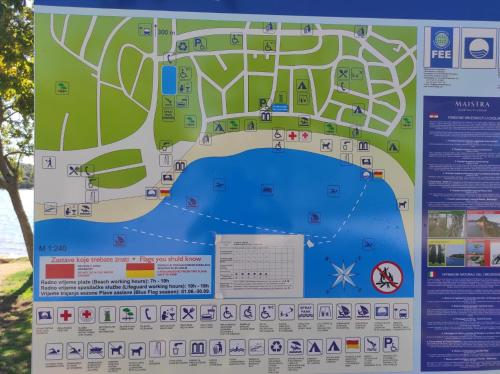 a map of the city and its attractions at Apartment Dalia in Rovinj