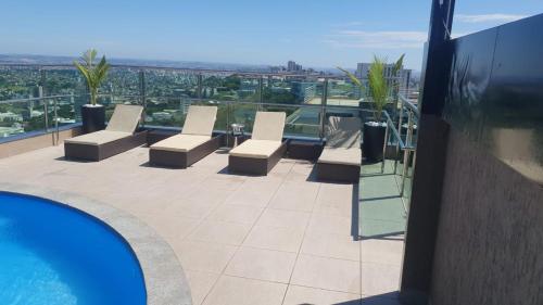 Πισίνα στο ή κοντά στο Top! Decor Moderno Com Vista - Av Barão Homem de Melo 4520 esquina com Raja Gabáglia