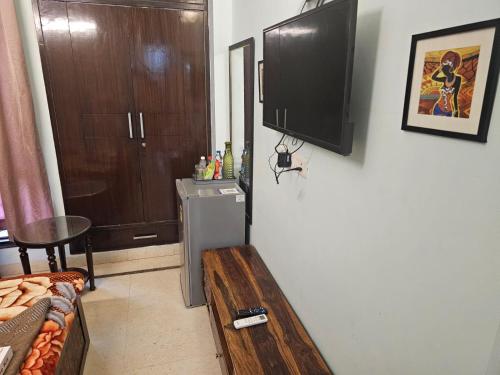 TV o dispositivi per l'intrattenimento presso Sky Bloom Luxury Homestay