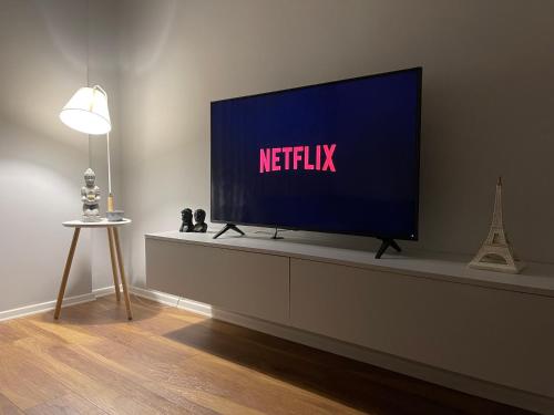 TV a/nebo společenská místnost v ubytování New Bazaar, Grand Apartment