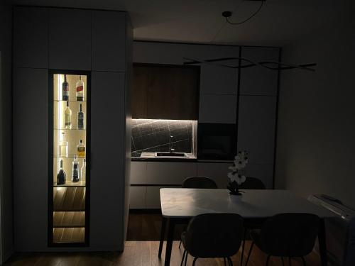 Kuchyň nebo kuchyňský kout v ubytování New Bazaar, Grand Apartment