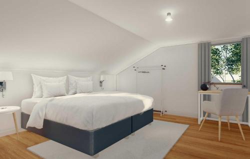 מיטה או מיטות בחדר ב-Lovely Home In Boitzenburger Land With Kitchen