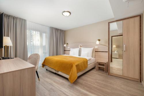 Krevet ili kreveti u jedinici u okviru objekta Juvena Hotel Wellness & SPA