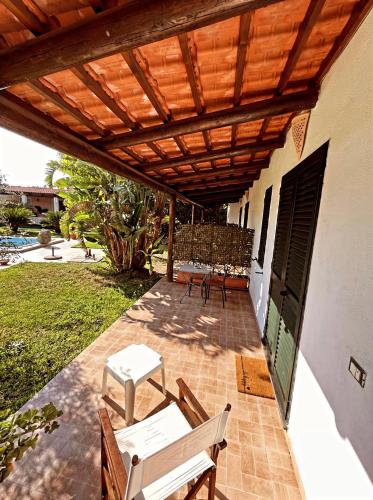 Kawasan patio atau luaran di Case Vacanze Le Buganville