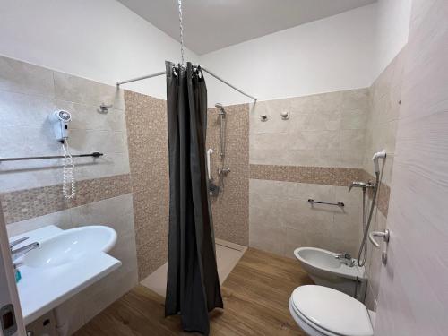 Koupelna v ubytování Agriturismo Paradisa