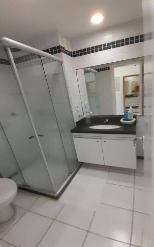 Ένα μπάνιο στο Sonia Flats Natal - No Apart Hotel Ponta Negra Beach