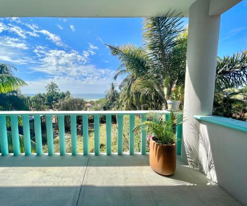 Ein Balkon oder eine Terrasse in der Unterkunft Siete Mares