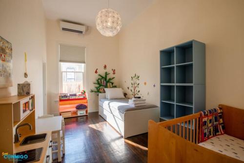 Χώρος καθιστικού στο 425's Kid Friendly Stay