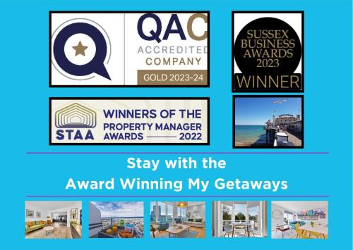 a sampling of the winners of the sarasota manager awards and stay with at Majestic Mews Apartment with Free Parking - By My Getaways in Brighton & Hove
