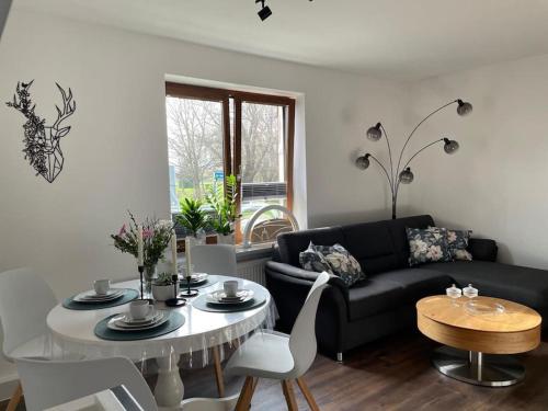 Χώρος καθιστικού στο Ferienwohnung Familie Ahrend