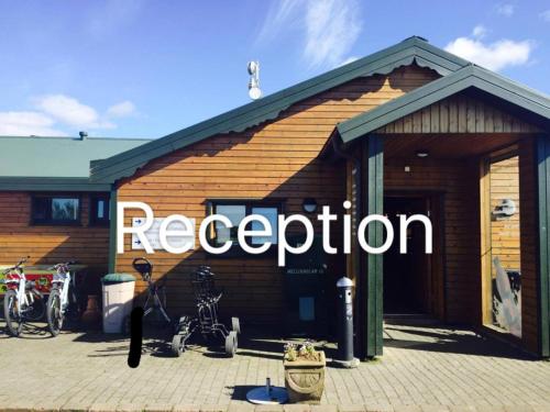 a building with the word repetition written on it at Hótel Eyjafjallajökull in Hvolsvöllur