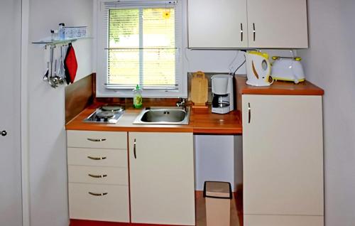 Kuchyň nebo kuchyňský kout v ubytování 2 Bedroom Cozy Home In Rheinsberg Ot Warenthi