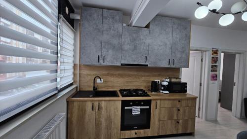 Kuchyň nebo kuchyňský kout v ubytování Nordic Residence 31