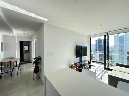 Televisyen dan/atau pusat hiburan di Apartment in San José close to restaurants