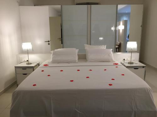 Cama o camas de una habitación en Villa Carabane