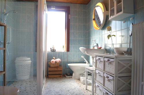 Ванная комната в Løkken Farm Holiday