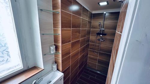 Koupelna v ubytování Apartmán Alesta Bruntál