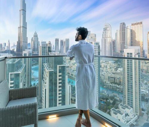Ramble Stay Hostel Burj Khalifa view