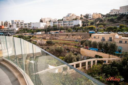 a view of a city from the top of a building at Mensija Valley Residences in St Julian's