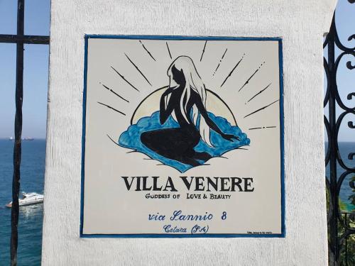 a sign for the villavener casino of love and beauty at Villa Venere - Amalfi Coast - Private Sea Access in Cetara