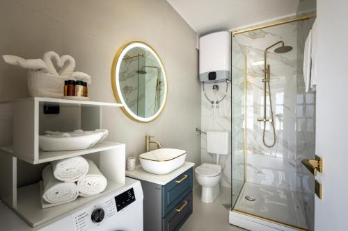 Koupelna v ubytování VIPo Seget Apartments
