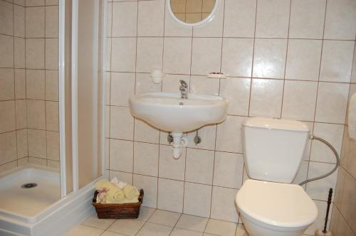 Koupelna v ubytování Penzion Eliska