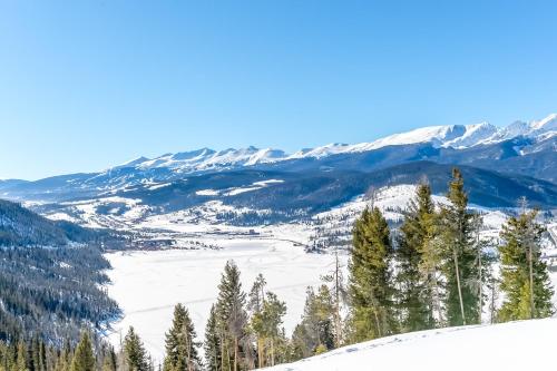 a view from the top of a snow covered mountain at Gateway #5055 in Keystone