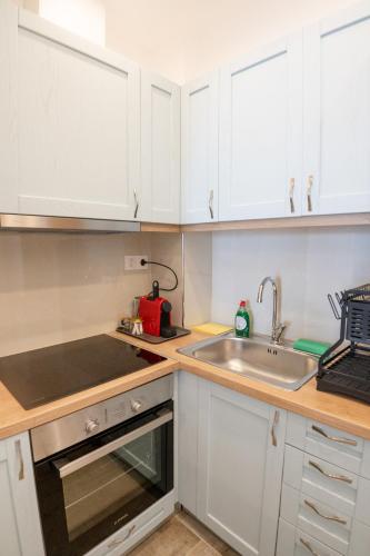 Kuchyň nebo kuchyňský kout v ubytování XENIOS APARTMENTS