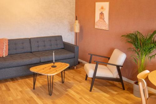 Zona de estar de Glaskogen Apartments
