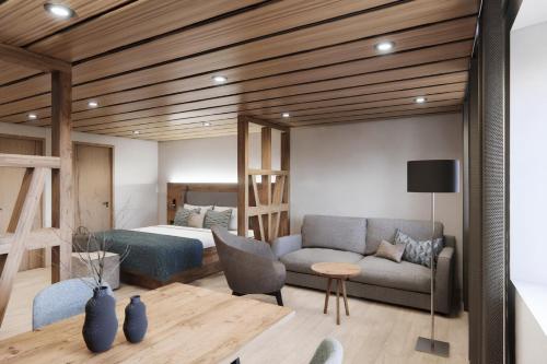 Гостиная зона в Apartments Alter Pfarrhof