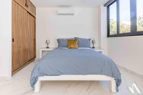 Cama o camas de una habitación en Casa Kalm-1-PV
