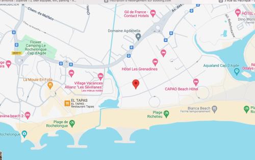 Les terrasses de la plage 255, T3 bien équipé, wifi, parking