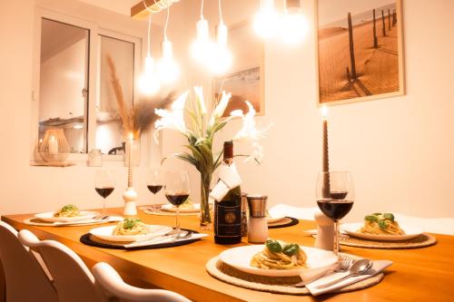 Ποτά στο Wohlfühloase im Loftstil