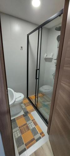 Koupelna v ubytování Apartman Heli Meli 2