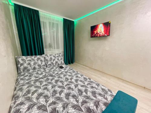 Postel nebo postele na pokoji v ubytování New Luxury apartment Not far from the Airport