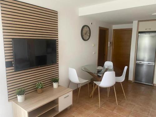 Et tv og/eller underholdning på Fisterra. Primera línea playa Langosteira