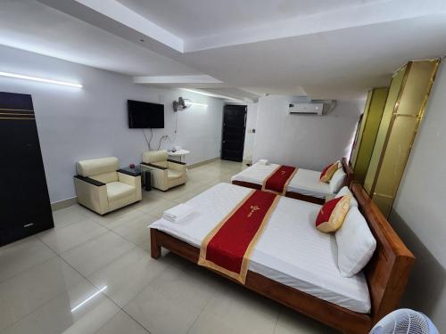 Katil atau katil-katil dalam bilik di Istars Hotel