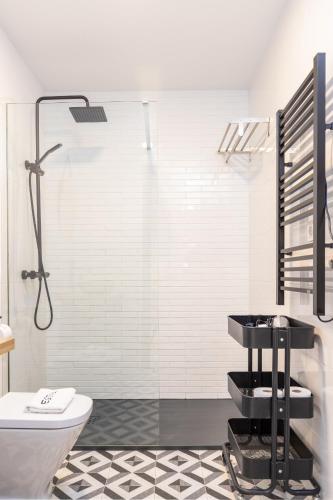 Koupelna v ubytování Egona -Apartamentos Itxaropena Zarautz
