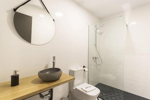 Koupelna v ubytování Egona -Apartamentos Itxaropena Zarautz