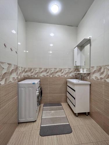 Bilik mandi di Duplex Apartments