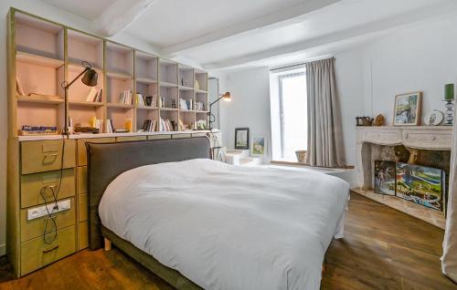 Katil atau katil-katil dalam bilik di Gorgeous Home In Lussan With Wifi