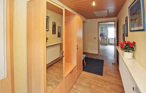Habitación con pasillo y espejo. en 2 Bedroom Awesome Apartment In Rechlin, en Rechlin
