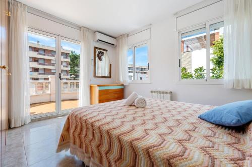 Ένα ή περισσότερα κρεβάτια σε δωμάτιο στο Villa Jordi y Nuri