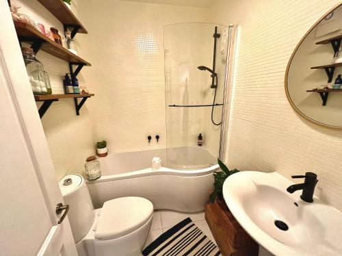 Vannituba majutusasutuses The Terrace Garden Flat