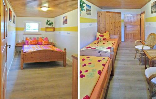2 photos d'une chambre avec 2 lits dans l'établissement Gorgeous Apartment In Bansin seebad With Wifi, à Bansin