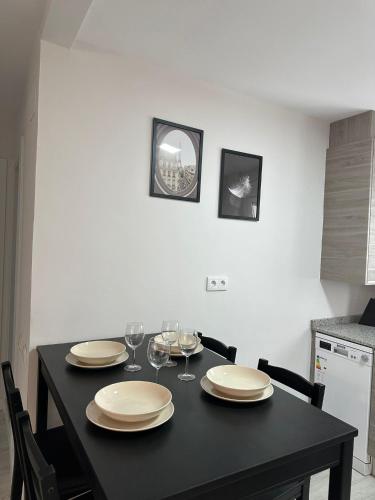 Dapur atau dapur kecil di Cozy flat 5 mins from the beach